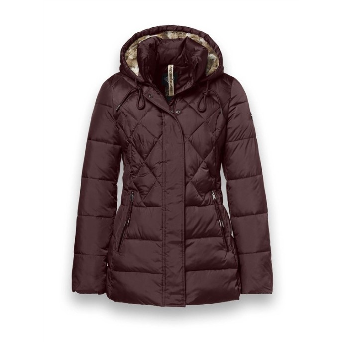 District winterjas Macaron LM11310 Dark Burgundy District winterjas Macaron LM11310 Dark Burgundy